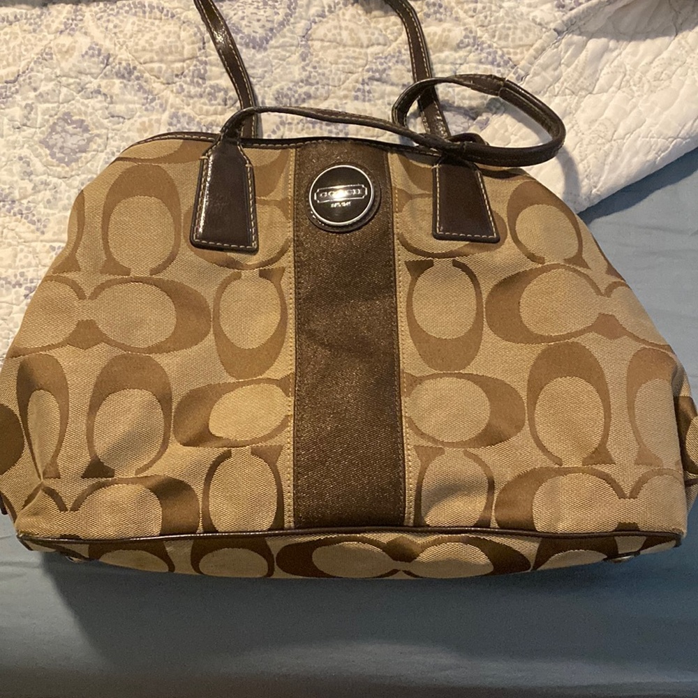 Coach purse and matching wallet